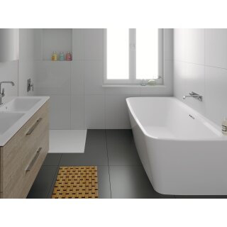 Riho Adore Back-2-Wall 180x86cm, wandstehende Badewanne, gl&auml;nzende Oberfl&auml;che