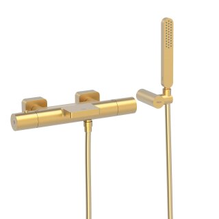 Tres Loft Colors, Thermostat Wannenbatterie, 24k Gold matt