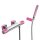 Tres Loft Colors, Thermostat Brausebatterie, Pink-chrom