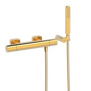Tres Loft Colors, Thermostat Brausebatterie, 24k Gold