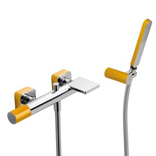 Tres Loft Colors, Einhebel Wannenmischer, Gelb-chrom