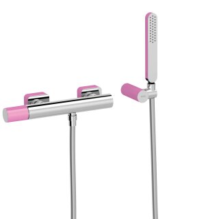 Tres Loft Colors, Einhebel Brausemischer, Pink-chrom