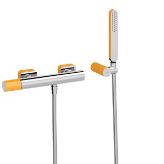 Tres Loft Colors, Einhebel Brausemischer, Gelb-chrom