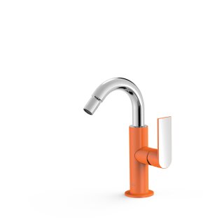 Tres Loft Colors, Einhebel Bidetmischer, Orange-chrom
