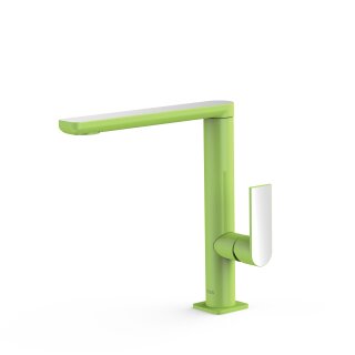 Tres Loft Colors, Einhebel Waschtischmischer, Gr&uuml;n-chrom