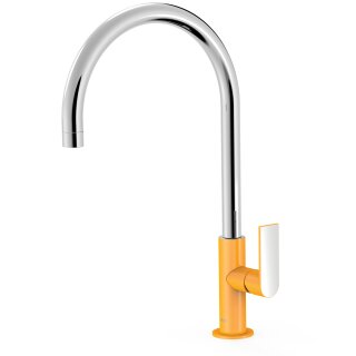 Tres Loft Colors, Einhebel Waschtischmischer, Gelb-chrom