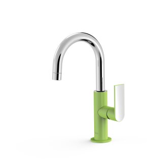 Tres Loft Colors, Einhebel Waschtischmischer, Gr&uuml;n-chrom