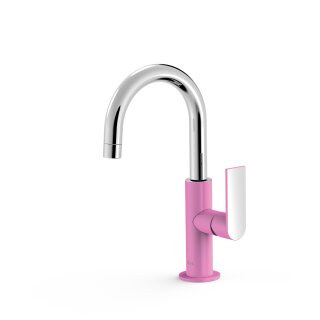 Tres Loft Colors, Einhebel Waschtischmischer, Pink-chrom