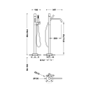 Tres Study Exclusive, Standarmatur f&uuml;r Badewanne,...