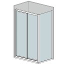 Doccia Tasmania Duschabtrennung, 2 Schiebet&uuml;ren,...