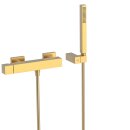 Tres Cuadro Exclusive, Einhebel Brausemischer, 24k Gold matt