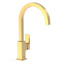 Tres Cuadro Exclusive, Einhebel Waschtischmischer, 24k Gold