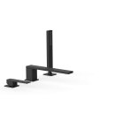 Tres Slim Exclusive, Einhebel Wannenrandbatterie, schwarz...