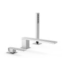 Tres Slim Exclusive, Einhebel Wannenrandbatterie, chrom