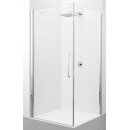Novellini Young 2.0 T+SF Pendelt&uuml;r und Seitenwand, 97-99cm, weiss