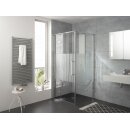 HSK Atlier Plan Dreht&uuml;r mit verk&uuml;rzter Seitenwand, 120cm, 120cm, chromoptik