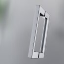 HSK Atlier Plan Dreht&uuml;r mit verk&uuml;rzter Seitenwand, 120cm, 120cm, chromoptik