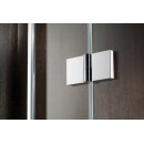 HSK Atelier Dreht&uuml;r, pendelbar mit Seitenwand, 160cm, 80cm, chromoptik