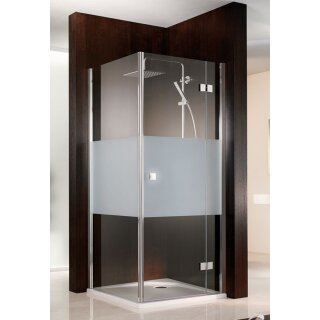 HSK Atelier Dreht&uuml;r, pendelbar mit Seitenwand, Sondermass 130,1-160cm, 75cm, chromoptik