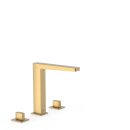 Tres Slim Exclusive, Zweigriff-Standarmatur, 24k Gold matt