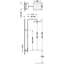 Tres Lex-Tres, Einhebel Brausemischer, chrom