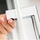 HSK K2P 2 Dreht&uuml;ren als Eckeinstieg , Sondermass, chromoptik