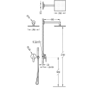 Tres Class-Tres, Unterputz Brauseset, chrom