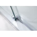 HSK Solida Gleitt&uuml;r Eckeinstieg, 4-teilig bodenfrei, 90x80cm, chromoptik