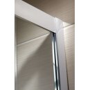 HSK Solida Gleitt&uuml;r Eckeinstieg, 4-teilig bodenfrei, 90x80cm, chromoptik