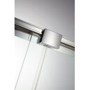 HSK Solida Gleitt&uuml;r Eckeinstieg, 4-teilig bodenfrei, 90x80cm, chromoptik