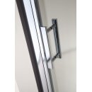 HSK Solida Gleitt&uuml;r Eckeinstieg, 4-teilig bodenfrei, 90x80cm, chromoptik