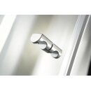 HSK Exklusiv Eckeinstieg, 2-teilig mit geteilten T&uuml;relementen, 75x90cm, weiss