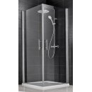 HSK Favorit Nova Eckeinstieg, 2-teilig, 80x90cm, chromoptik