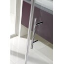 HSK Favorit Nova Eckeinstieg, 2-teilig, 80x80cm, Alu-silber-matt