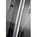 HSK Favorit Nova Eckeinstieg, 2-teilig, 80x80cm, Alu-silber-matt