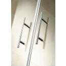 HSK Favorit Gleitt&uuml;r, Eckeinstieg, 4-teilig, 80x80cm, weiss