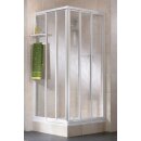 HSK Favorit Gleitt&uuml;r Eckeinstieg, 3-teilig, 75x75cm, alu, Echtglas