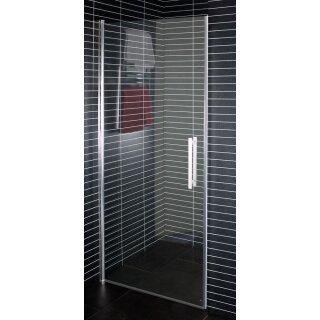Euroshowers Door - 1-teilige Dreht&uuml;r Duschkabine, 89,5-92,0cm, Aluminium eloxiert, teilweise Milchglas, mit magnetischem Profil