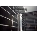 Euroshowers Corner Eckeinstieg Duschkabine, 90cm, 100cm, Aluminium eloxiert, Klarglas