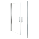 Euroshowers Duo Door Spezial - Pendelt&uuml;r Duschkabine, 174-178cm (87+87cm), Aluminium eloxiert, get&ouml;ntes Glas