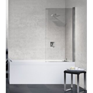 Novellini Young 2.0 Badewannenaufsatz BW, 75x150cm, silber