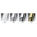 Novellini Young 2.0 Badewannenaufsatz BW, 75x150cm, silber