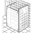 HSK Walk In K2 1 Glaselement mit Seitenteil, Sondermass...