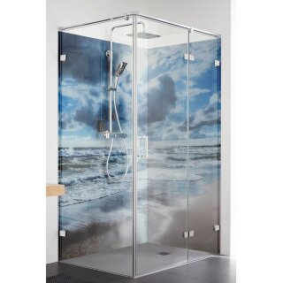 HSK Atlier Plan Pur Dreht&uuml;r an Nebenteil mit Seitenwand im Sonderma&szlig;