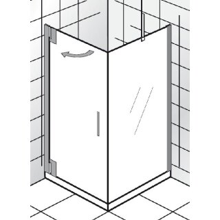 HSK K2P Dreht&uuml;r + Seitenwand