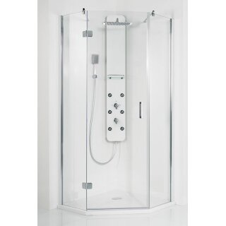 HSK Premium Softcube F&uuml;nfeckdusche, 3-teilig