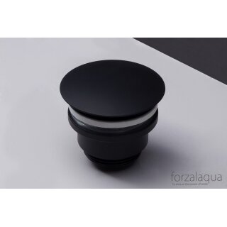 ABLAUFVENTIL SCHWARZ 5/4 Zoll IMMER OFFEN