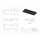 Forzalaqua Stein Waschbecken, PALERMO DOPPIO GRANIT...