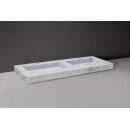 Forzalaqua Stein Waschbecken, PALERMO DOPPIO CARRARA...