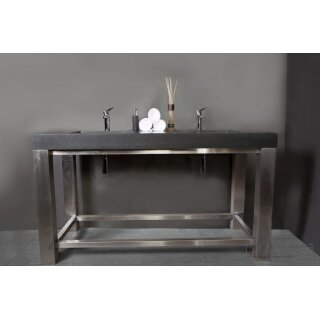 FORZALAQUA EDELSTAHLUNTERGESTELL 100X51X80CM MATT GL&Auml;NZEND